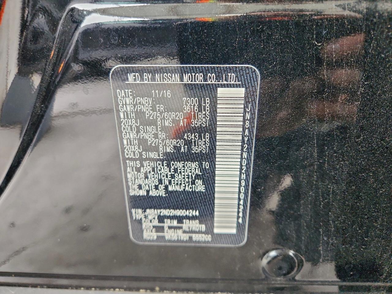 2017 NISSAN Armada