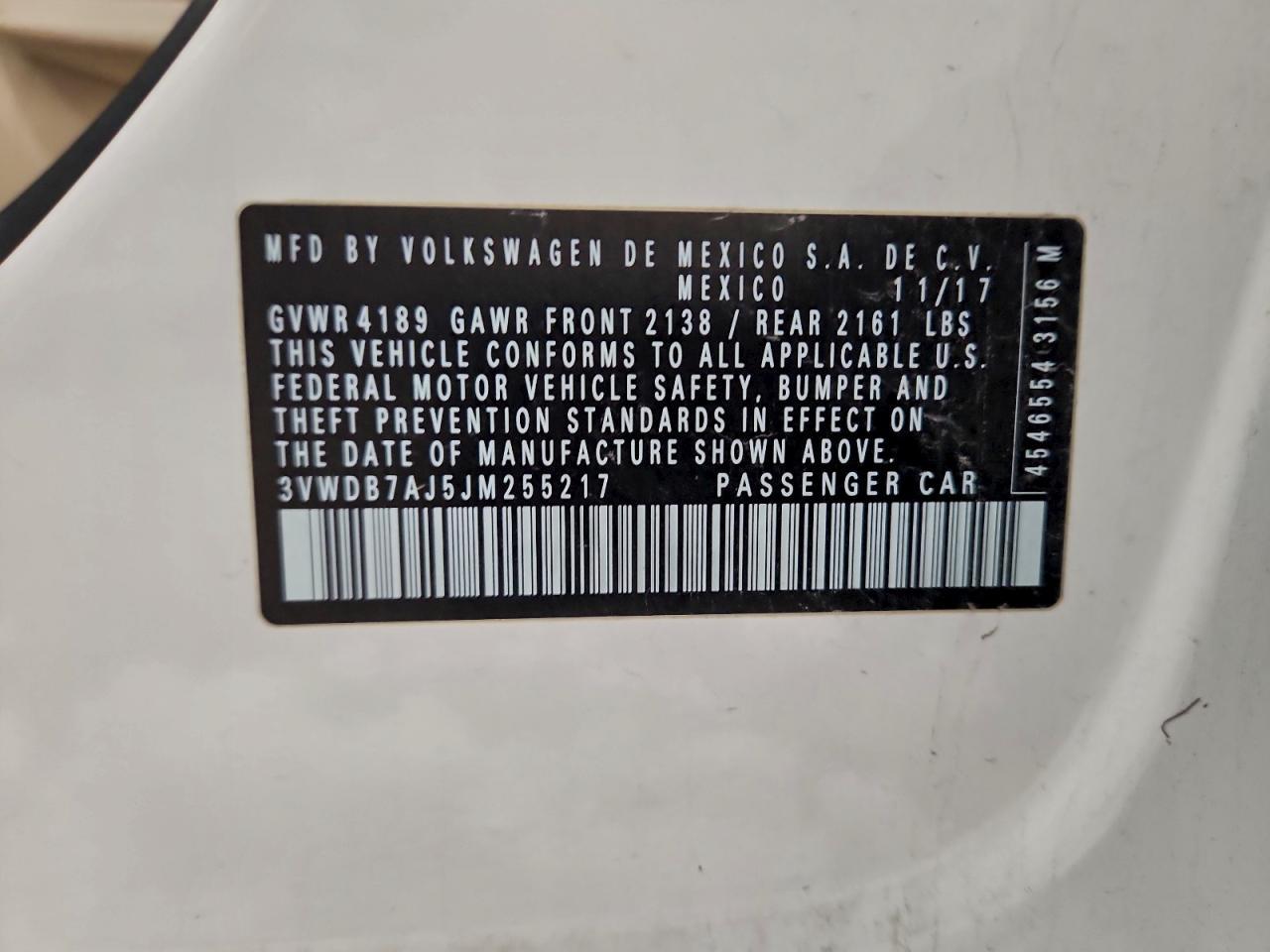 2018 VOLKSWAGEN JETTA