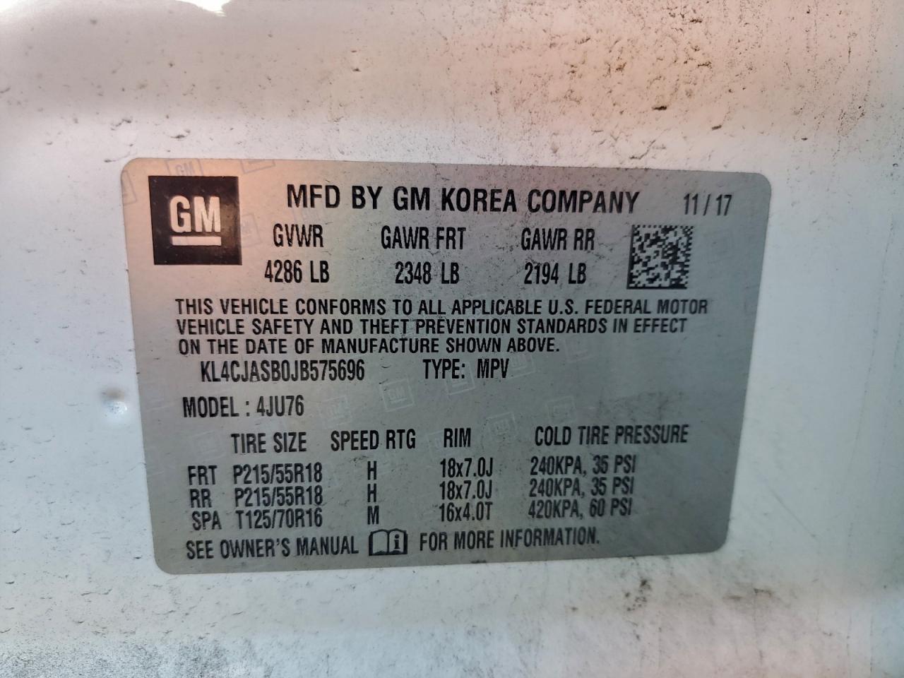 2018 BUICK ENCORE