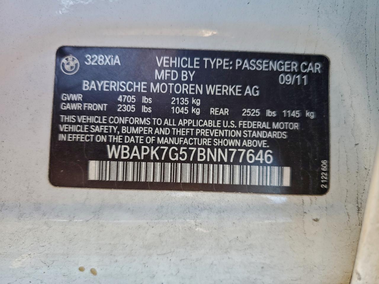 2011 BMW 3 SERIES