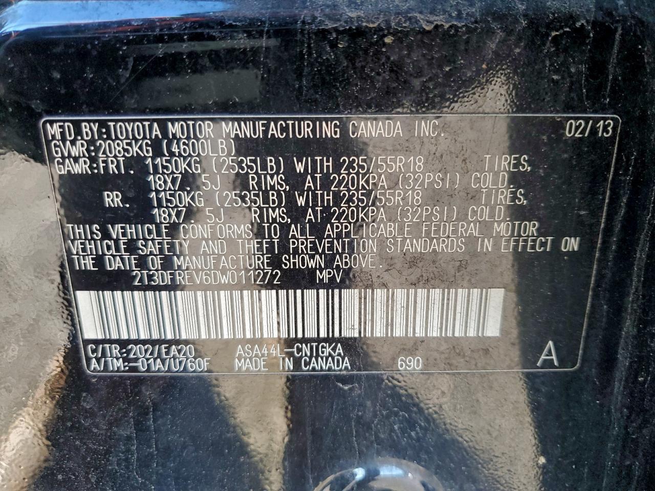 2013 TOYOTA RAV4