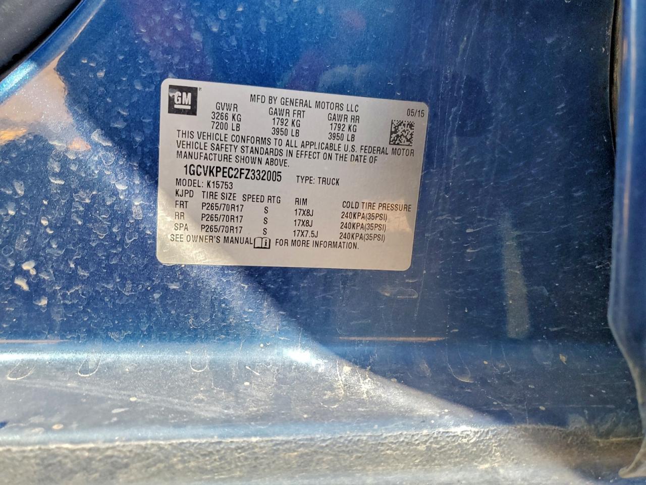 2015 CHEVROLET Silverado