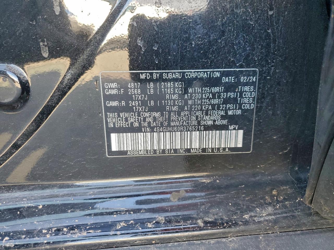 2024 SUBARU Crosstrek