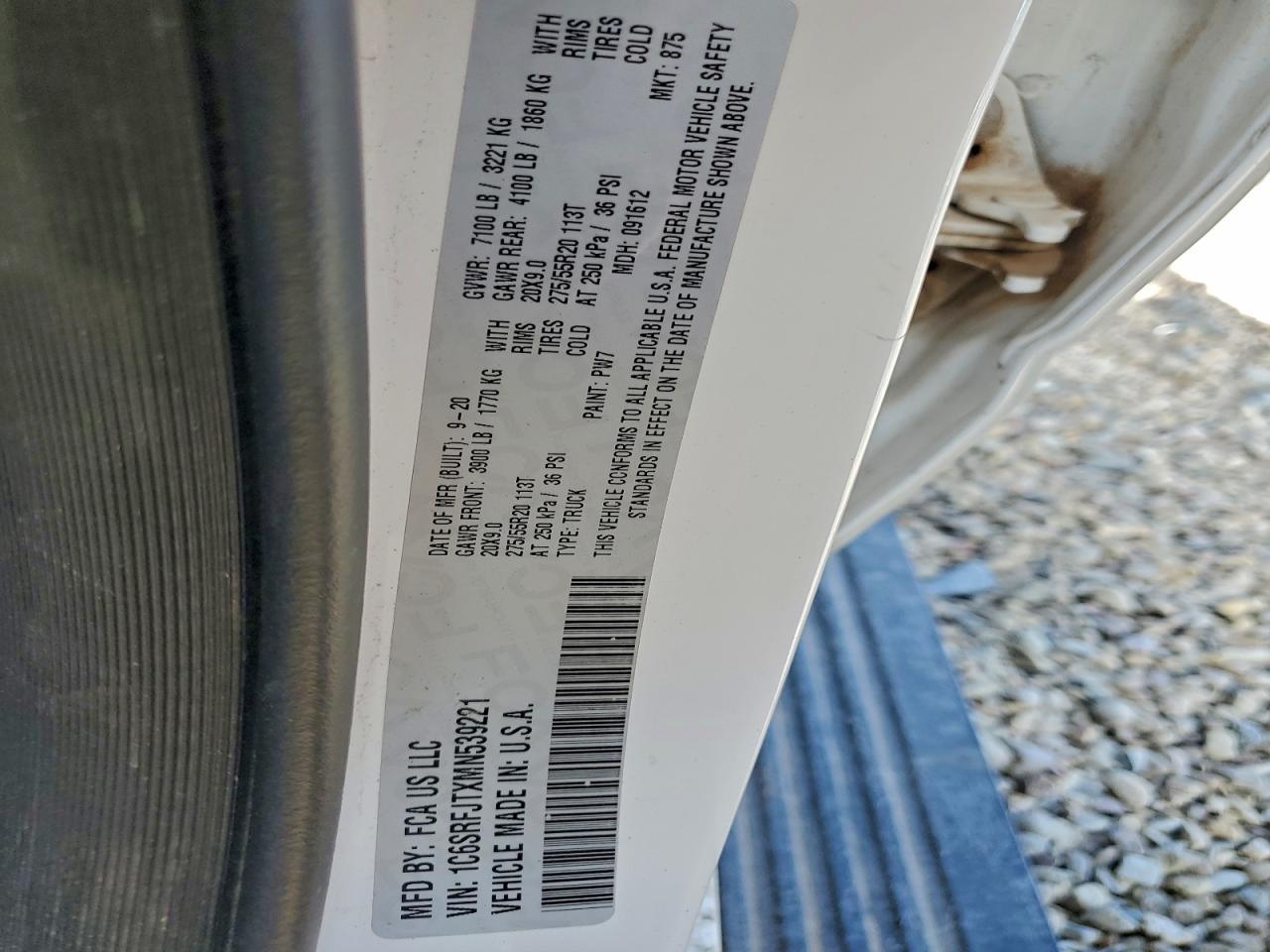 2021 RAM 1500