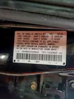 2007 HONDA ACCORD