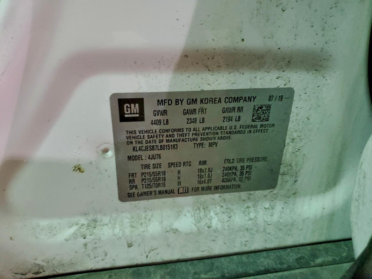 2020 BUICK ENCORE