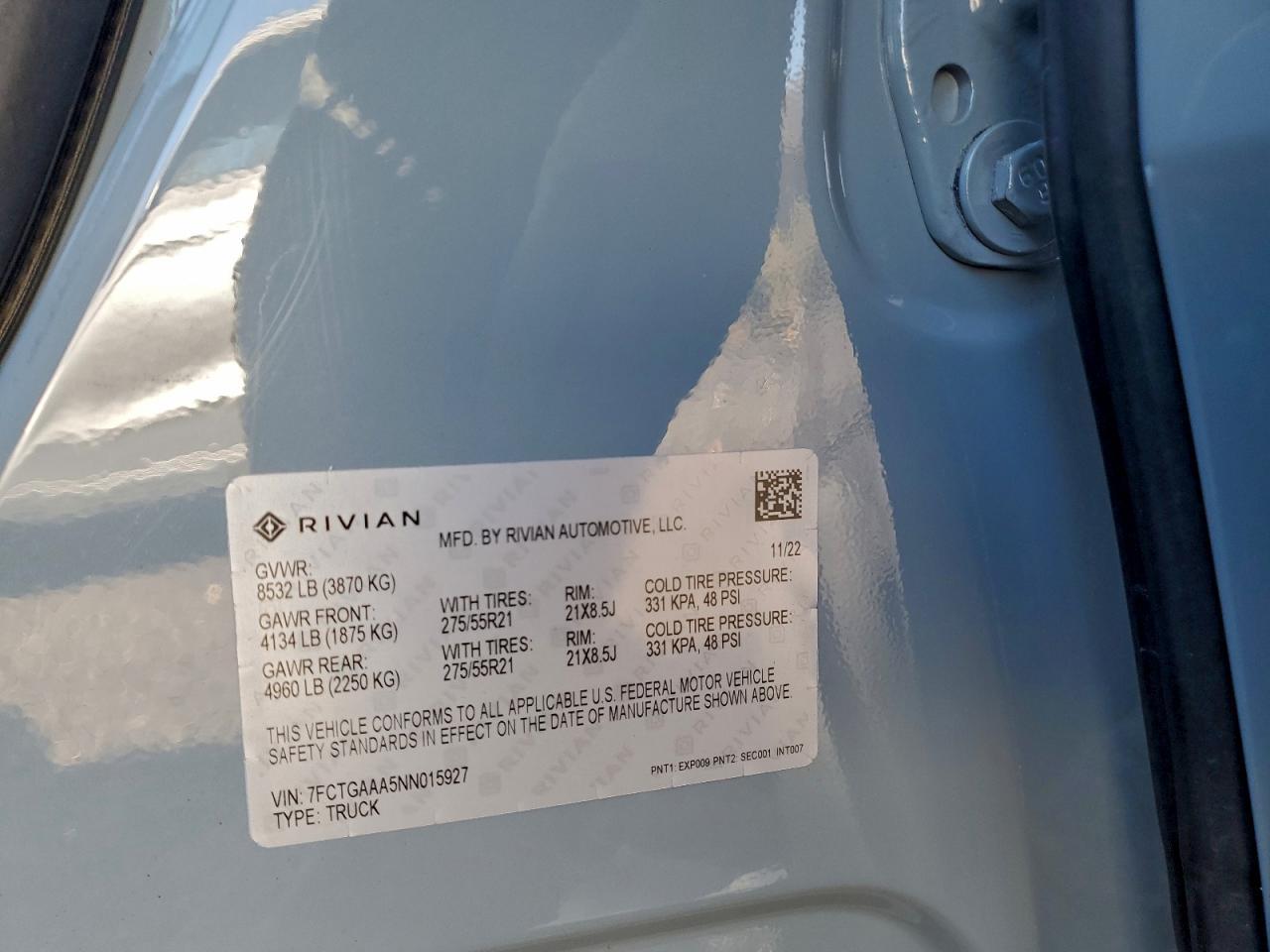 2022 RIVIAN R1t