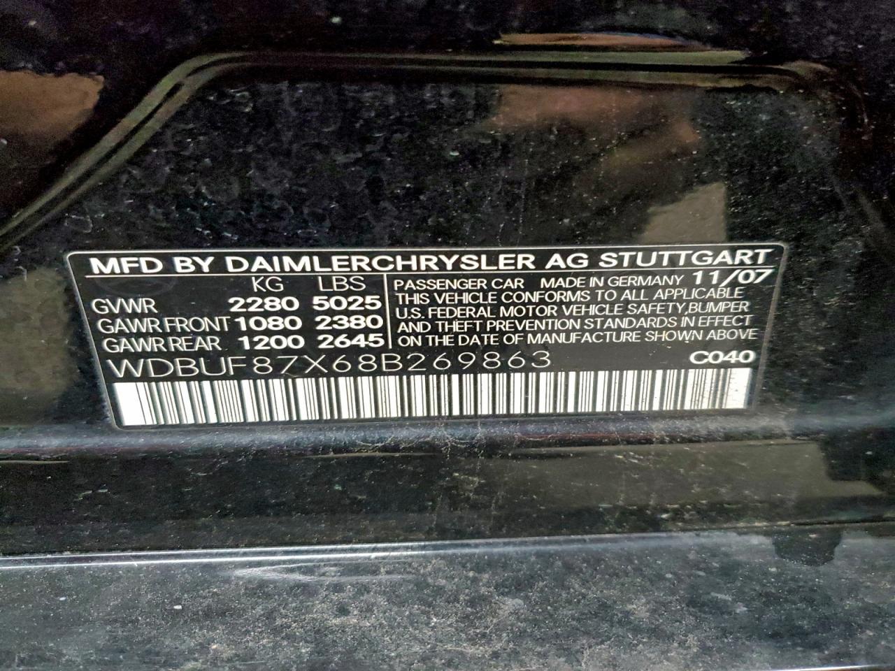 2008 MERCEDES-BENZ E-Class