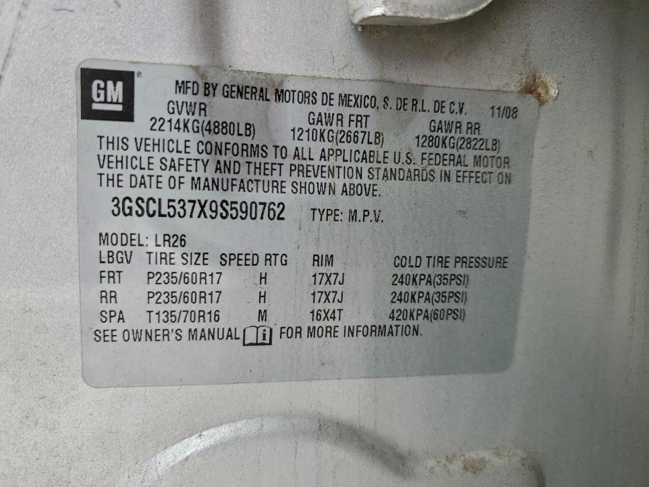 2009 SATURN Vue