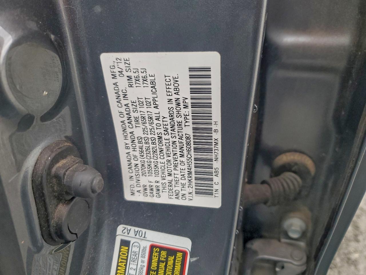 2012 HONDA CR-V