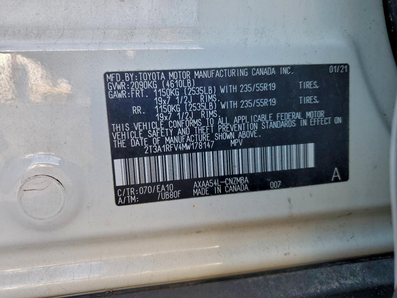 2021 TOYOTA RAV4