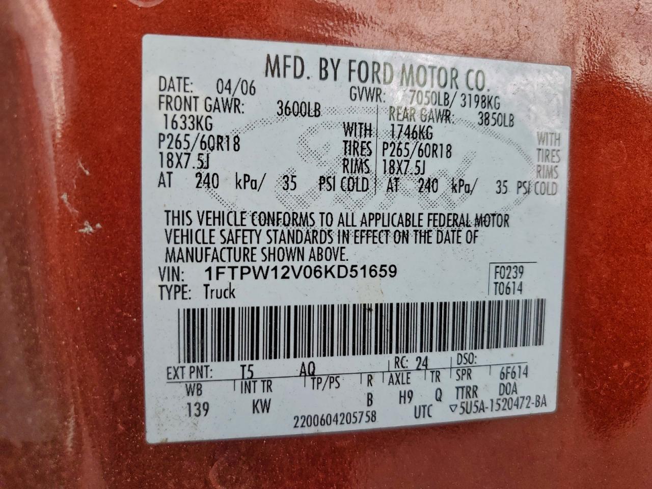 2006 FORD F-150
