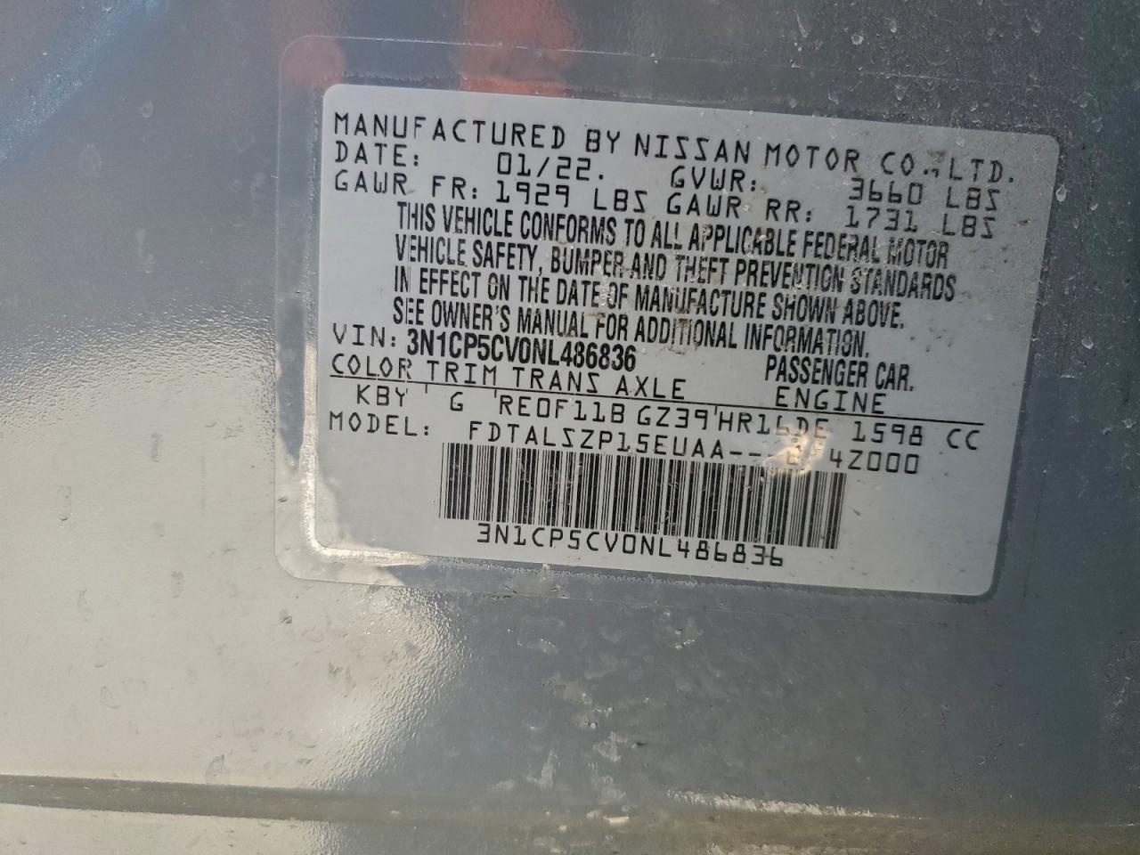 2022 NISSAN KICKS