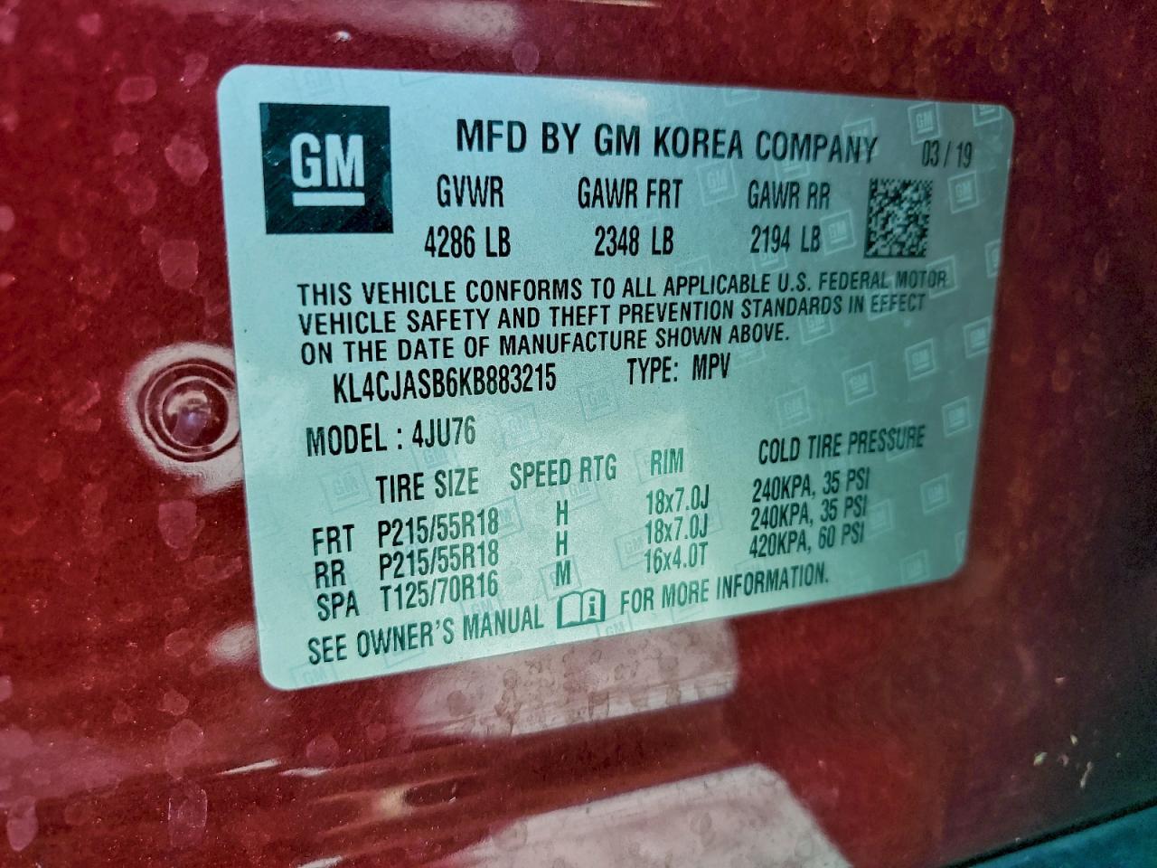 2019 BUICK ENCORE