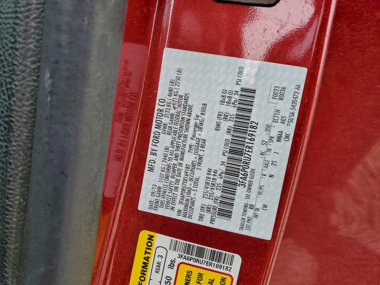2014 FORD FUSION