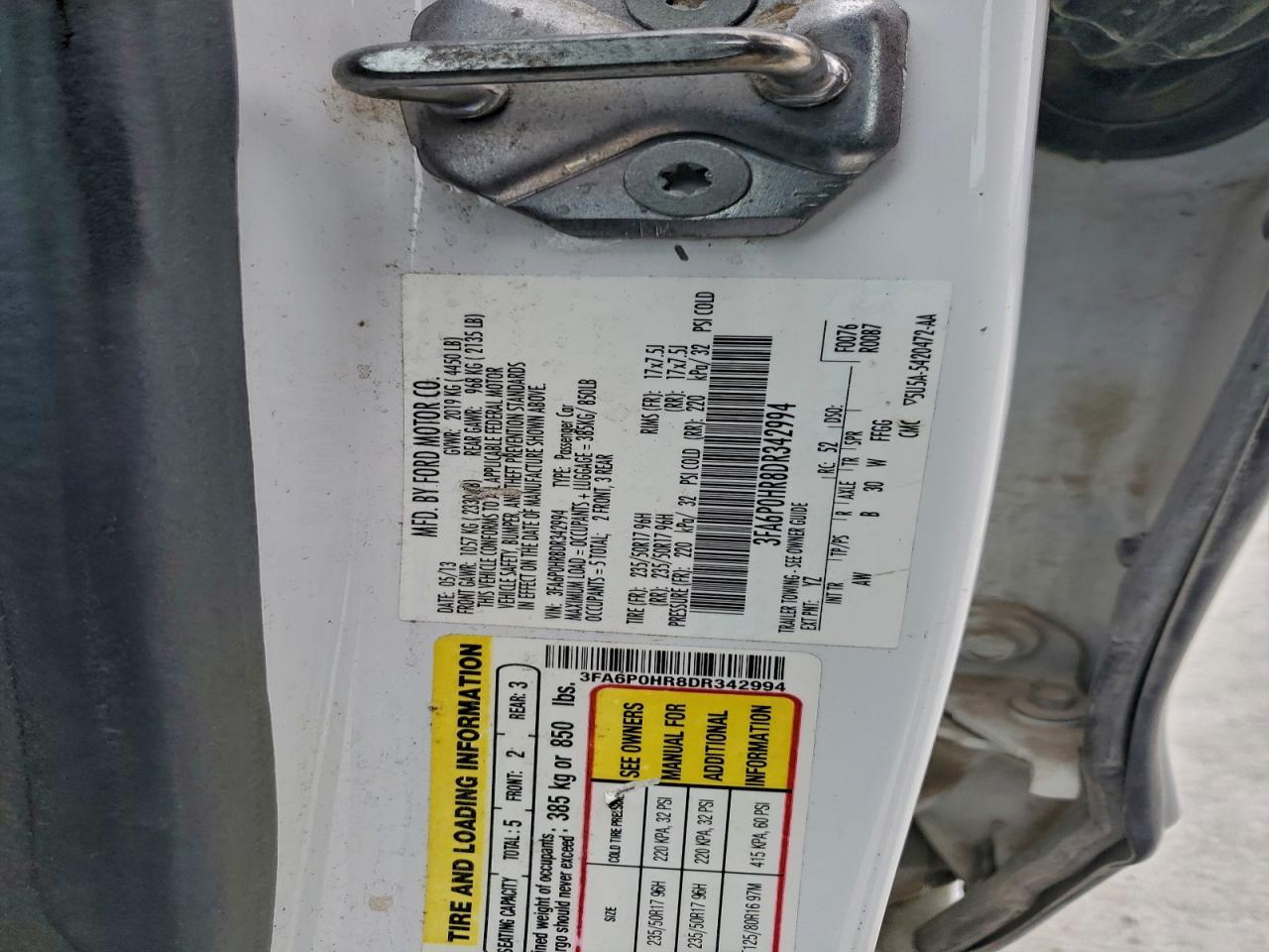 2013 FORD FUSION