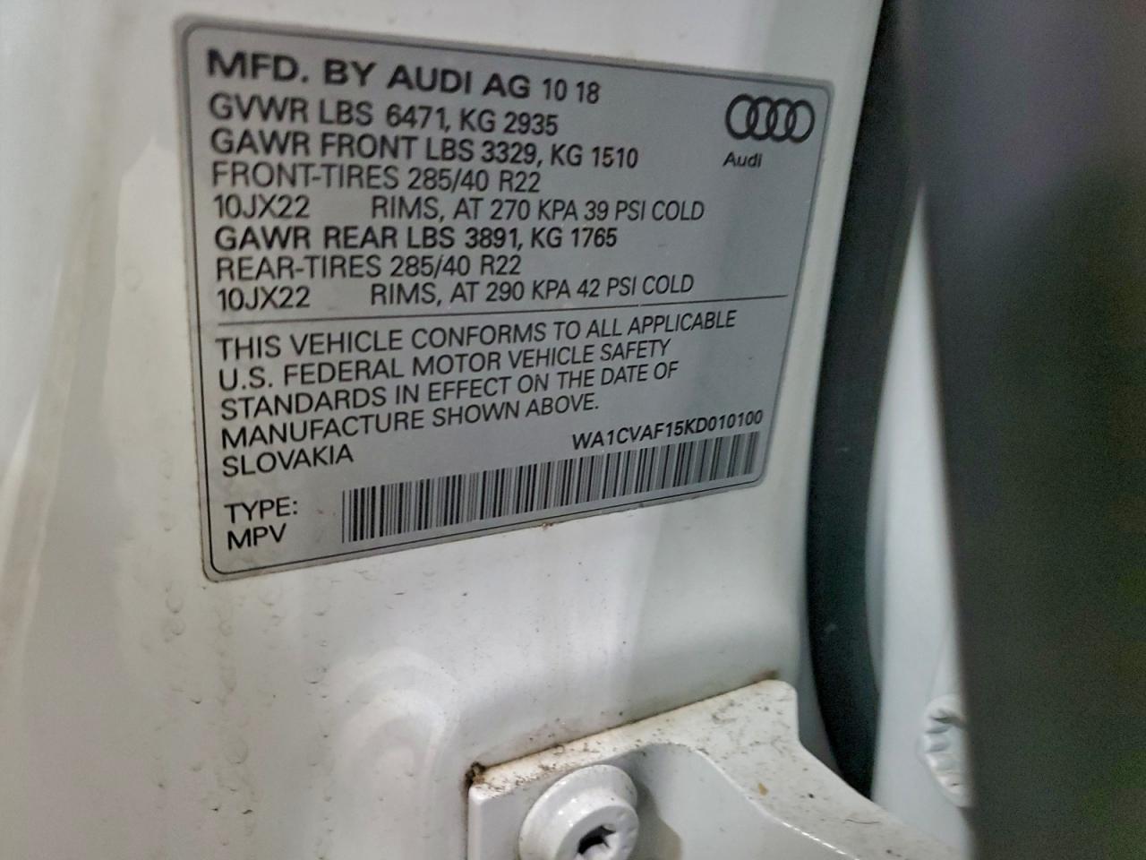 2019 AUDI Q8