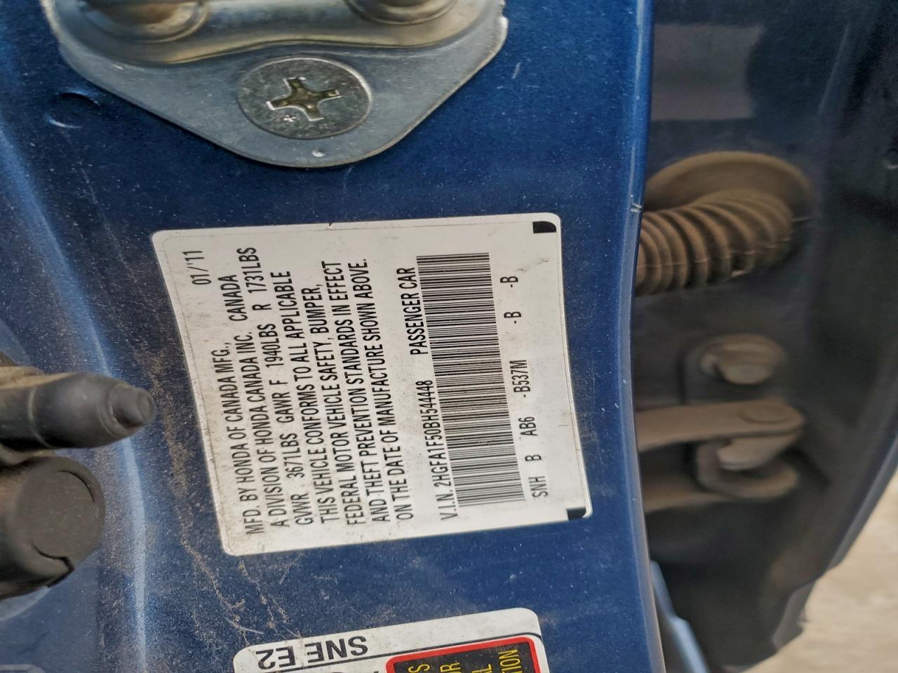 2011 HONDA CIVIC