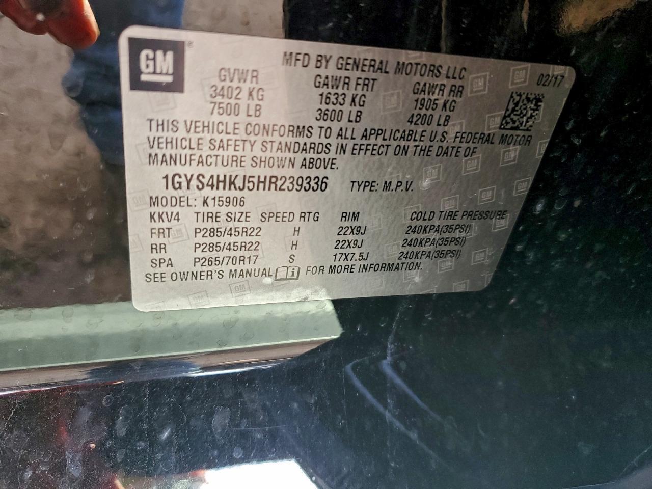 2017 CADILLAC Escalade ESV