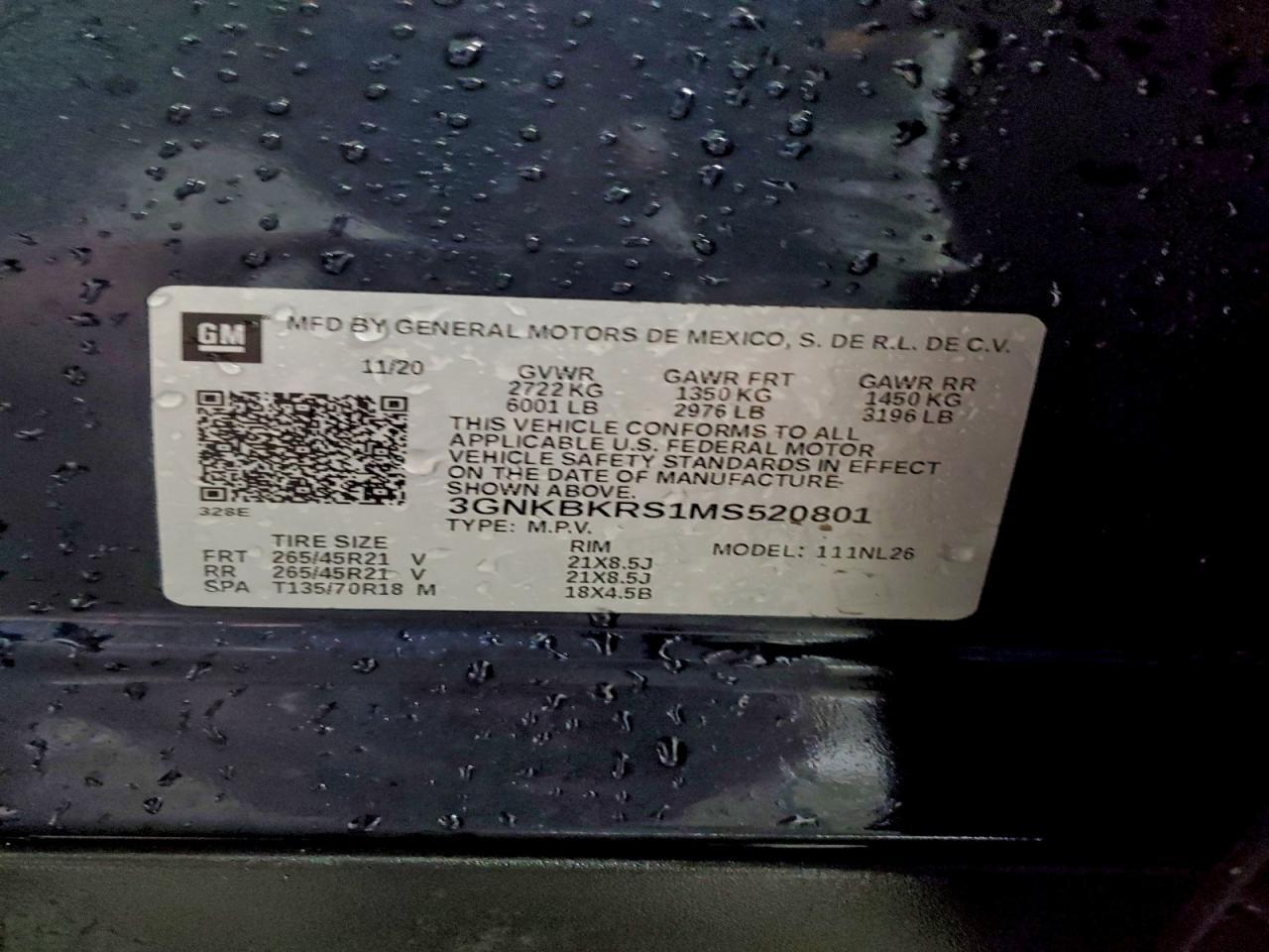 2021 CHEVROLET BLAZER