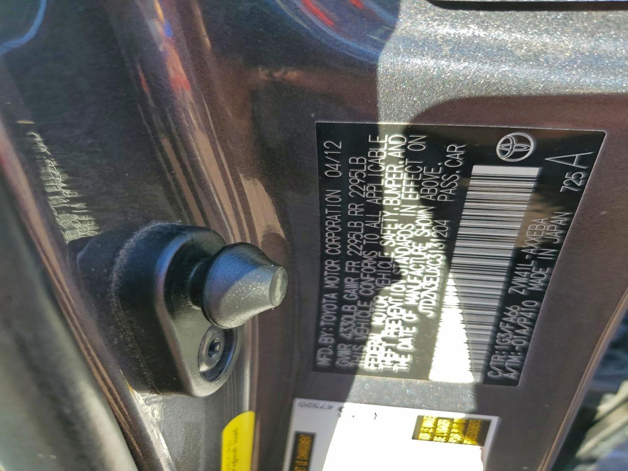 2012 TOYOTA PRIUS V
