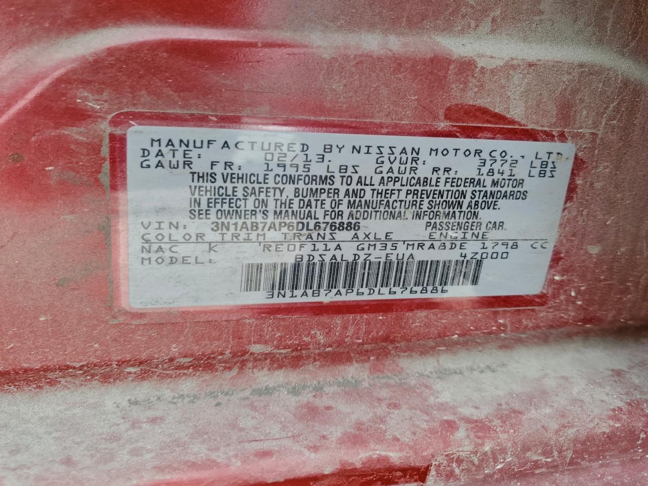 2013 NISSAN SENTRA