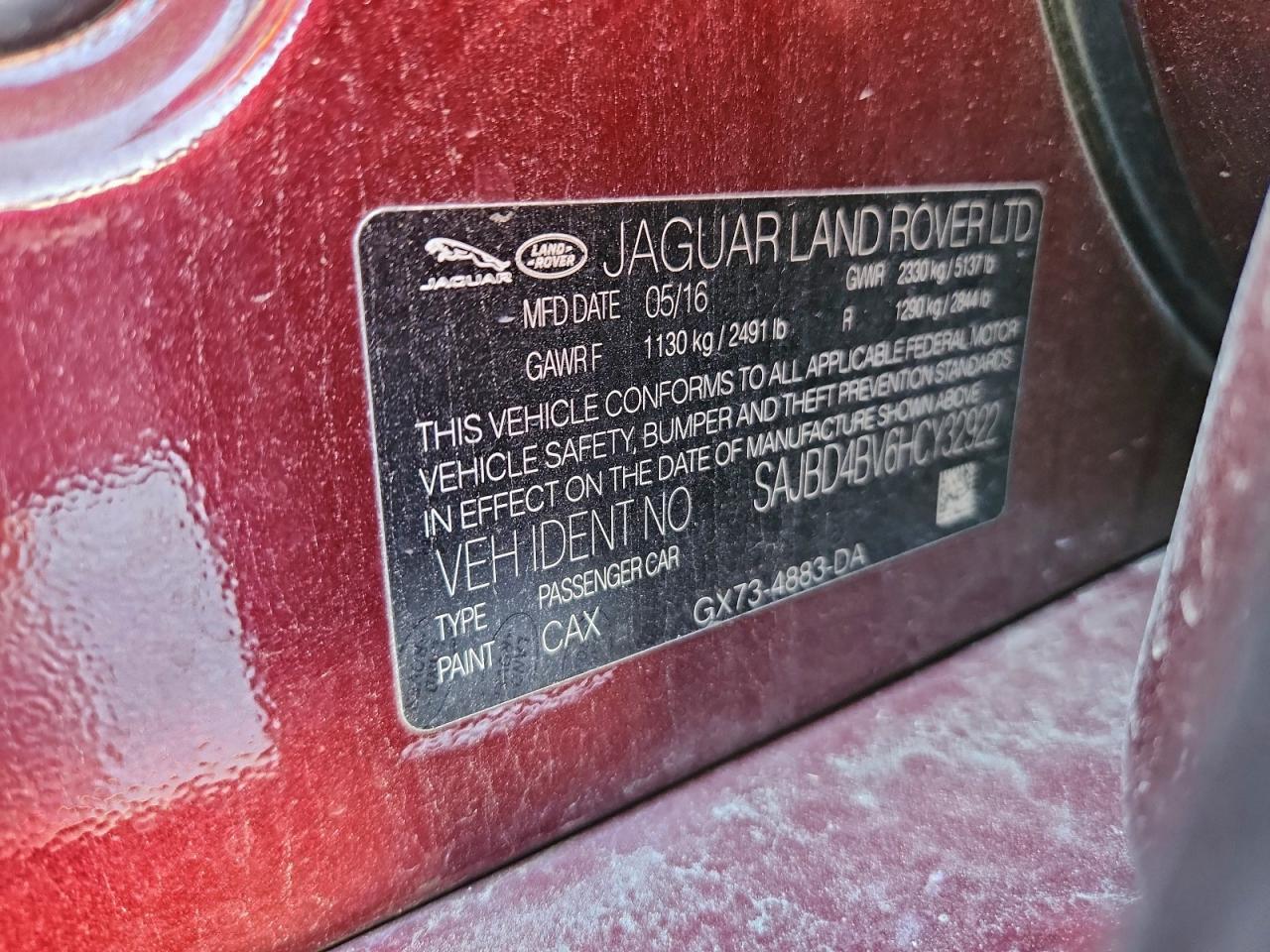 2017 JAGUAR XF