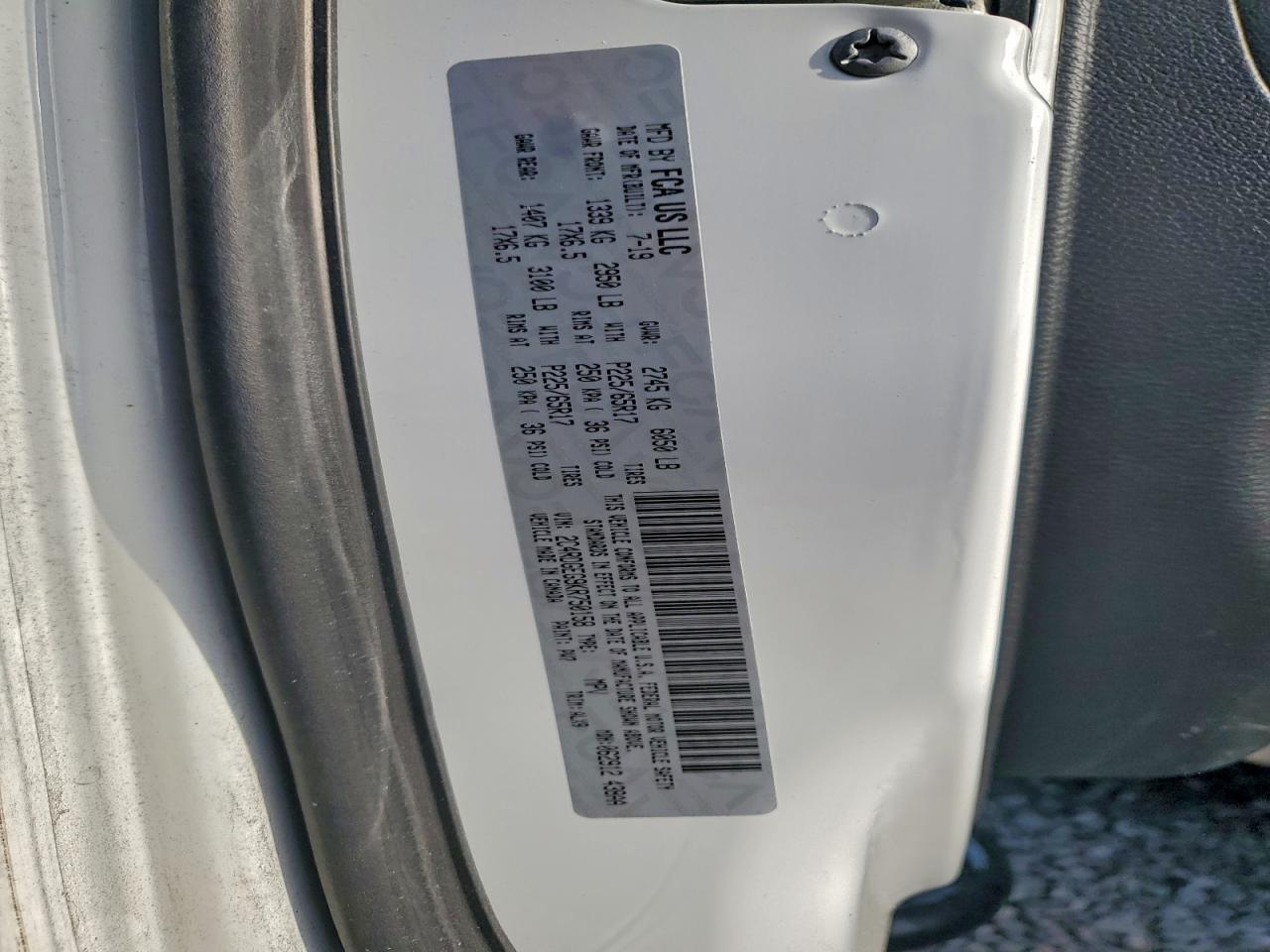 2019 DODGE GRAND CARAVAN