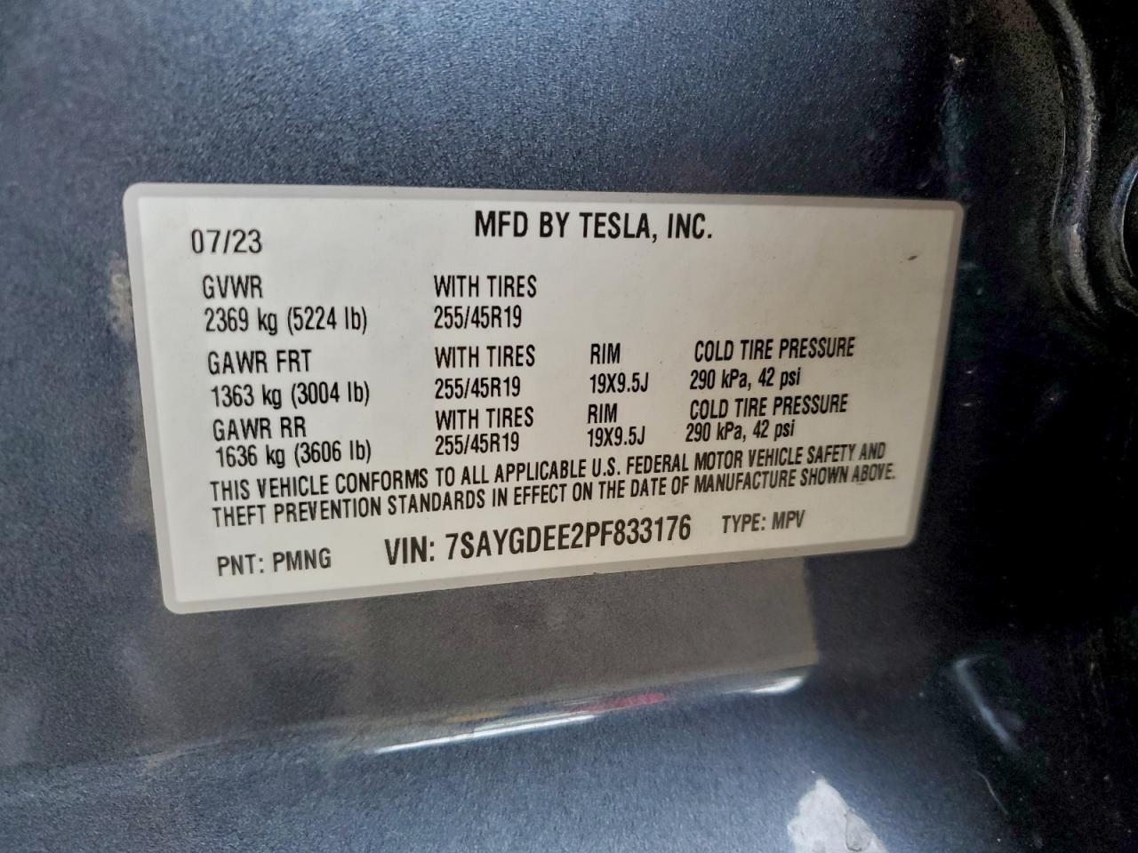 2023 TESLA MODEL Y