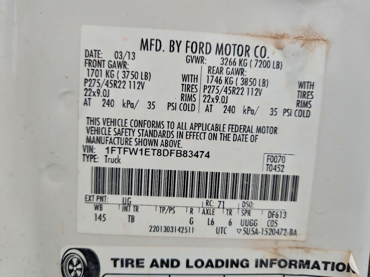 2013 FORD F-150