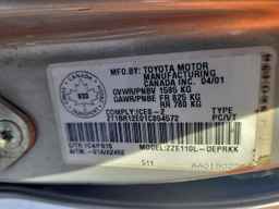 2001 TOYOTA COROLLA