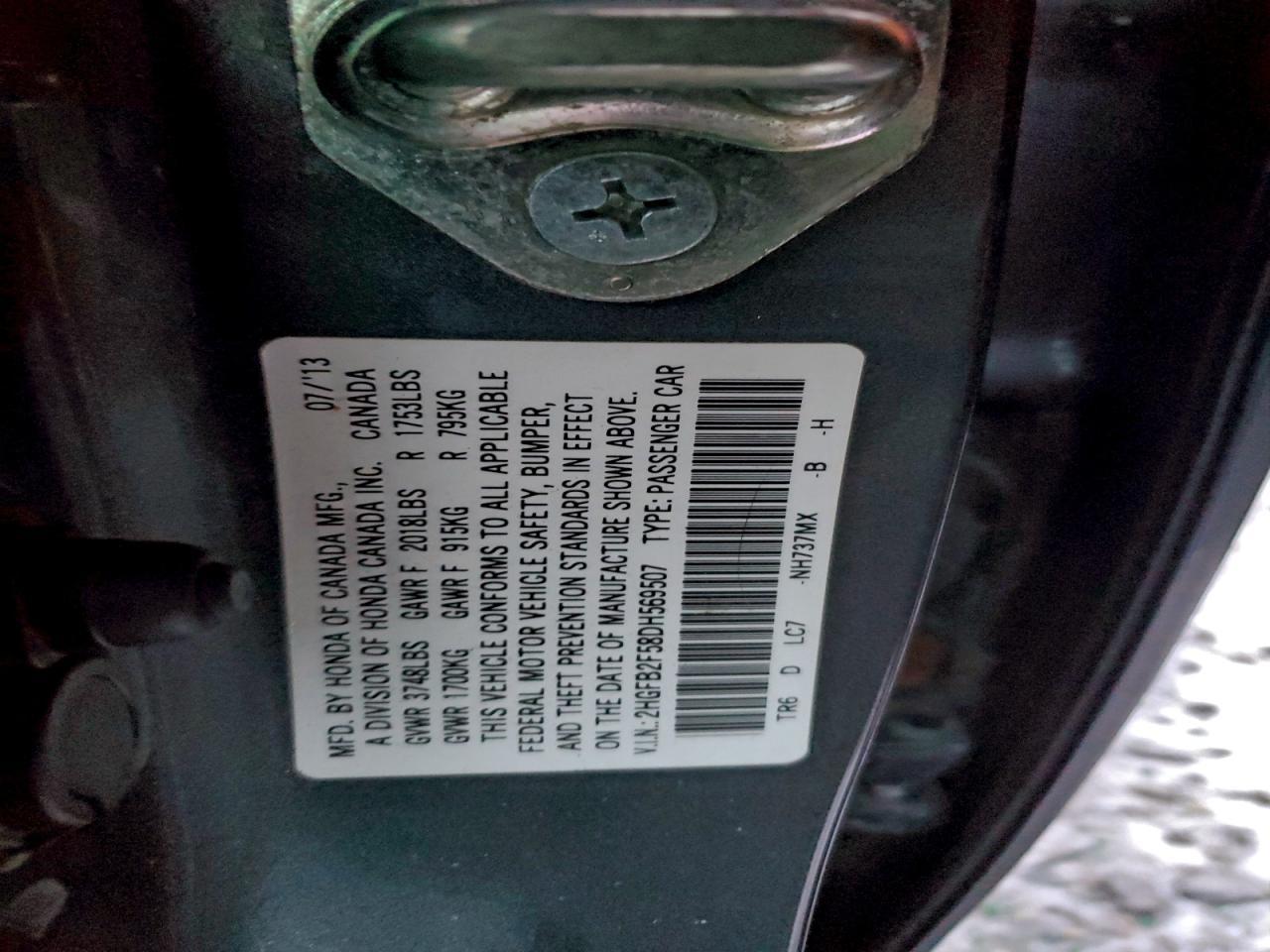 2013 HONDA CIVIC