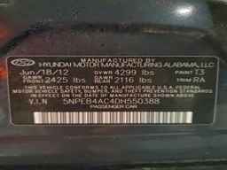 2013 HYUNDAI SONATA