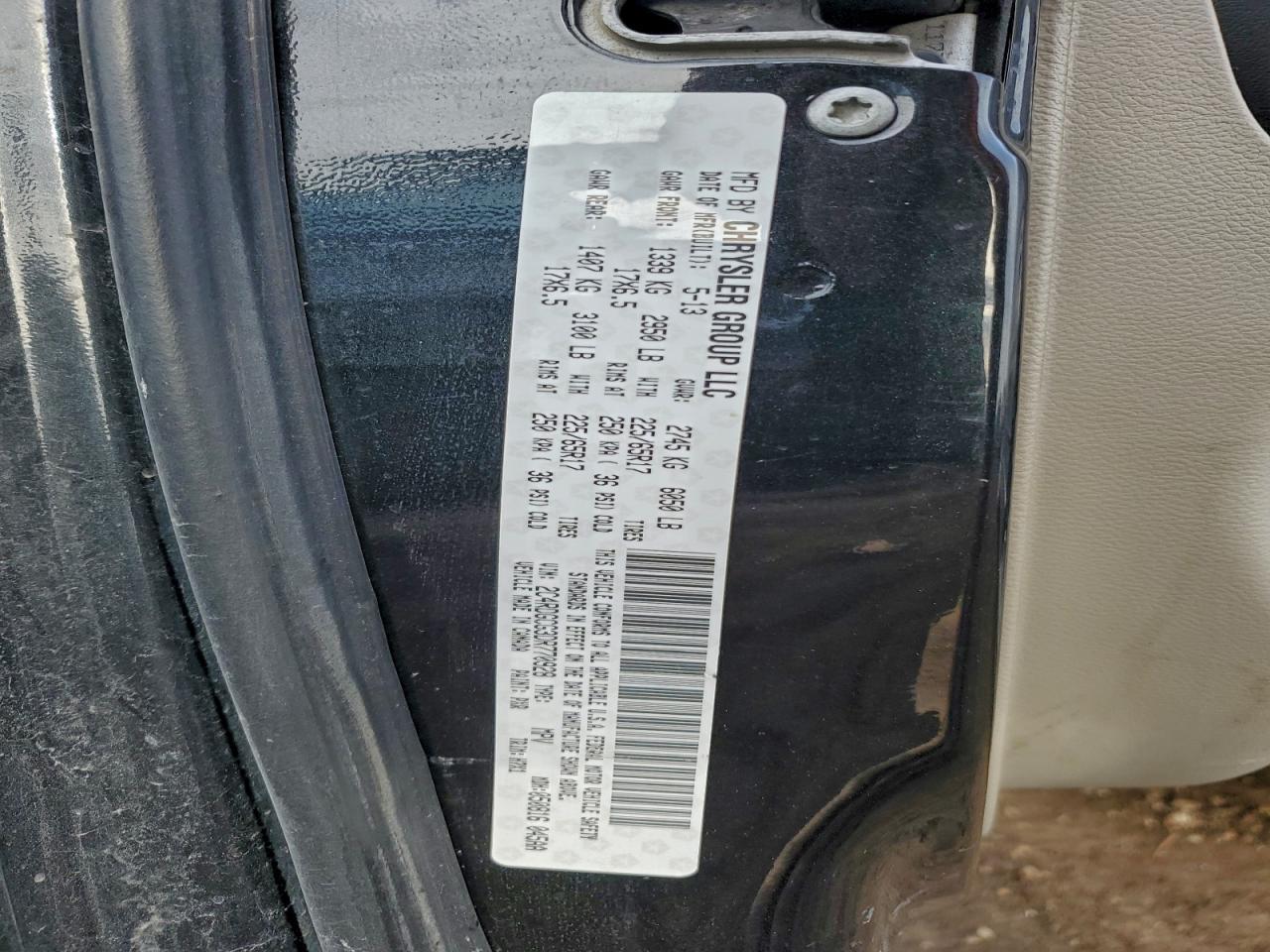2013 DODGE GRAND CARAVAN