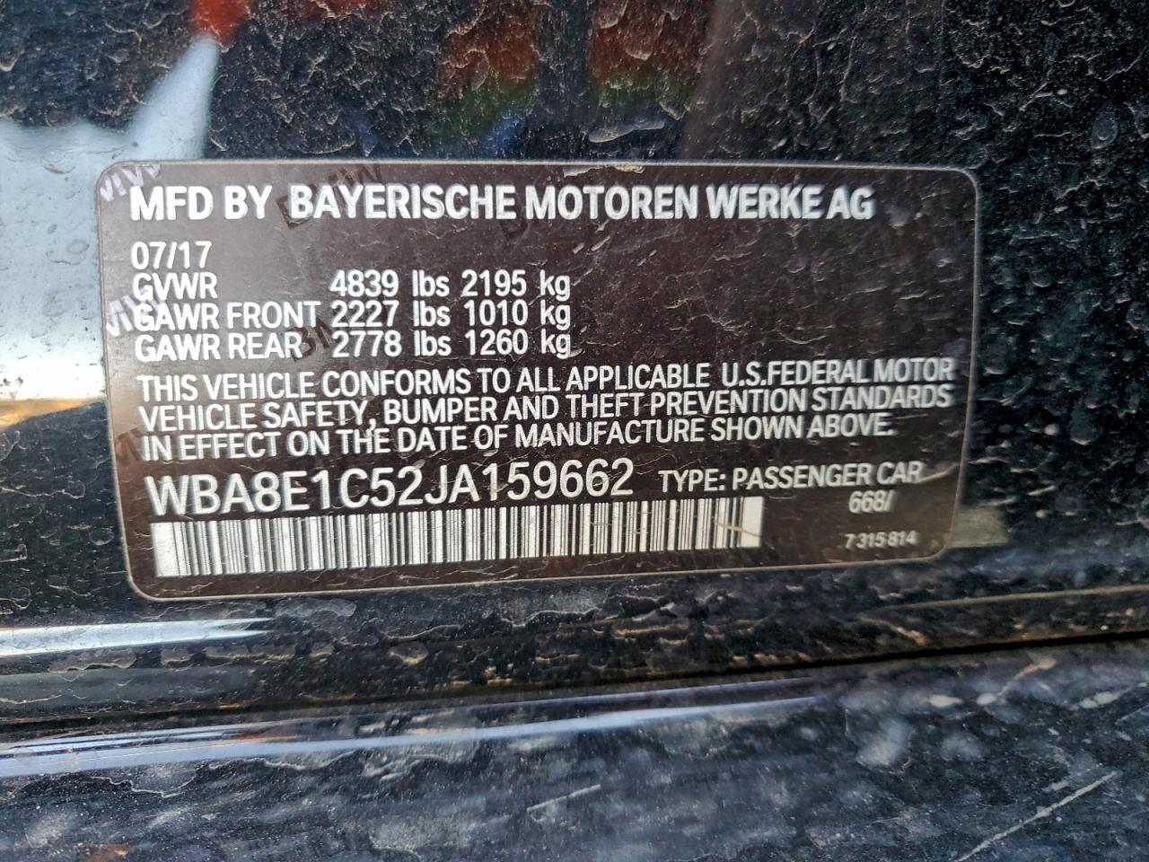 2018 BMW 3 SERIES