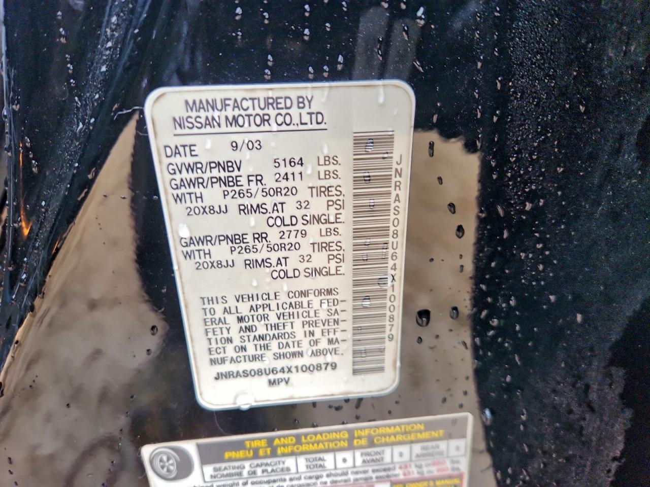 2004 INFINITI FX35