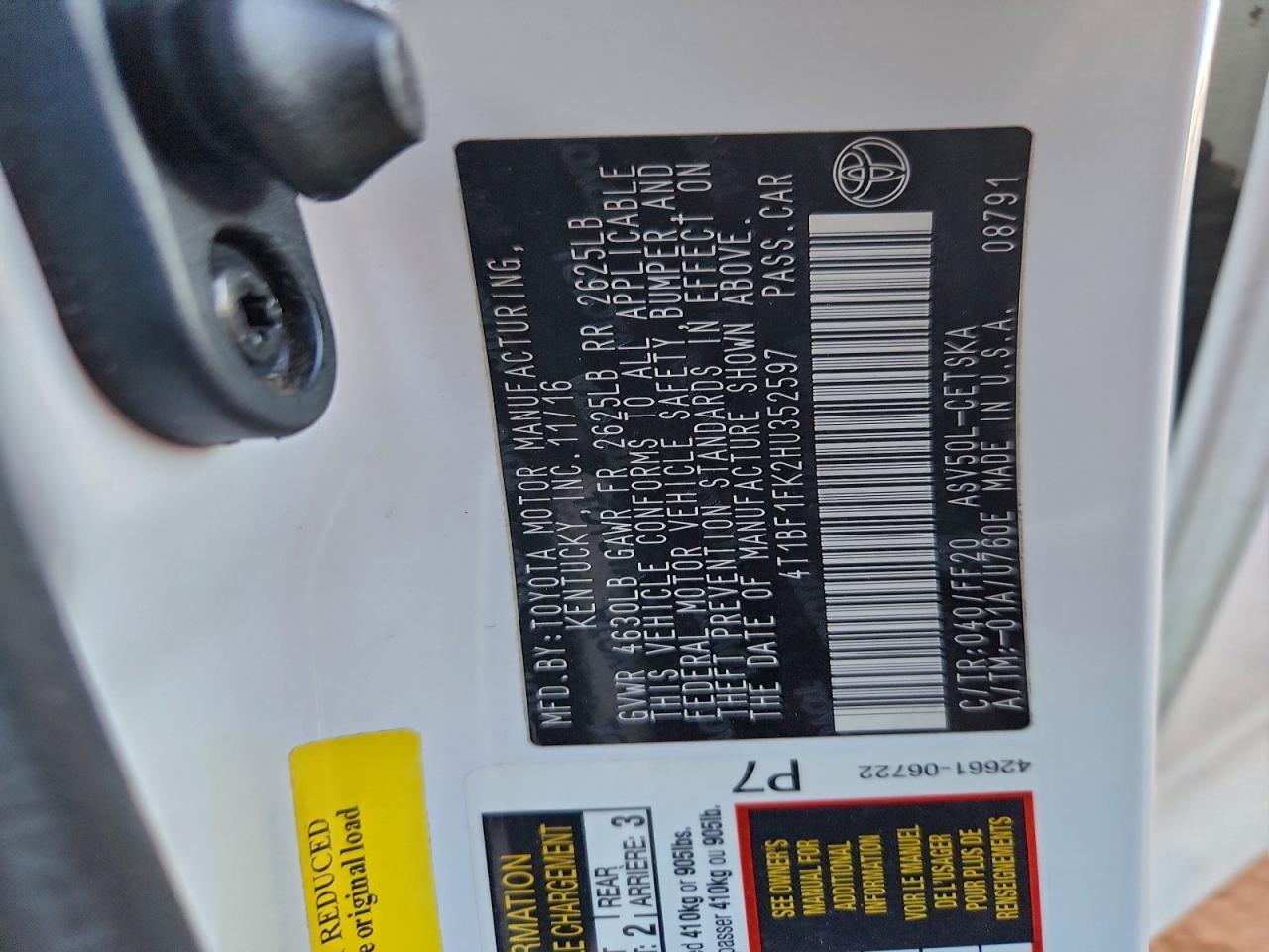 2017 TOYOTA CAMRY