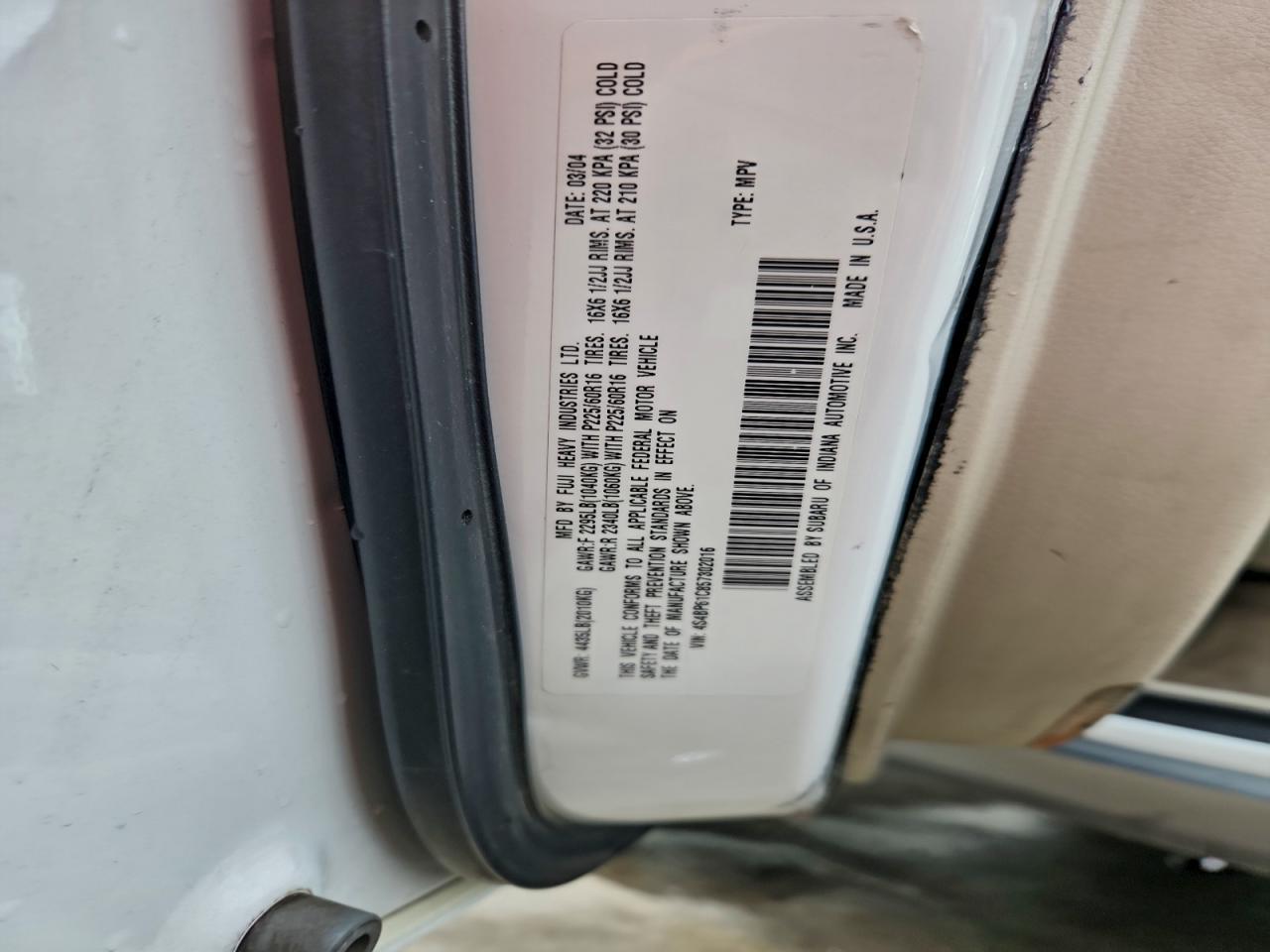 2005 SUBARU Legacy