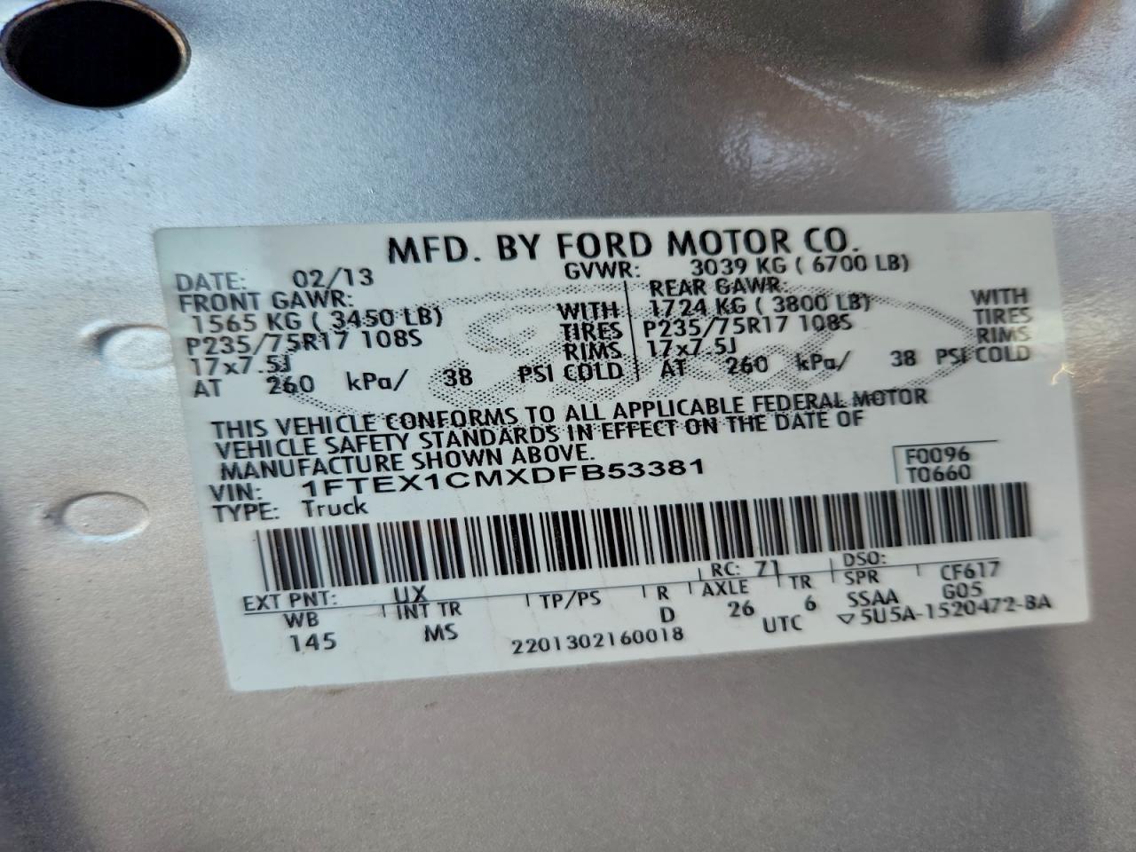 2013 FORD F-150