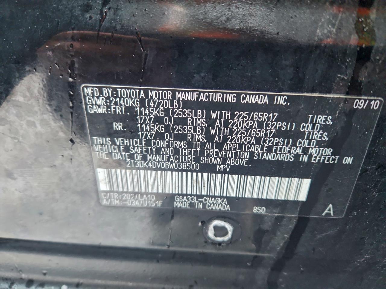 2011 TOYOTA RAV4