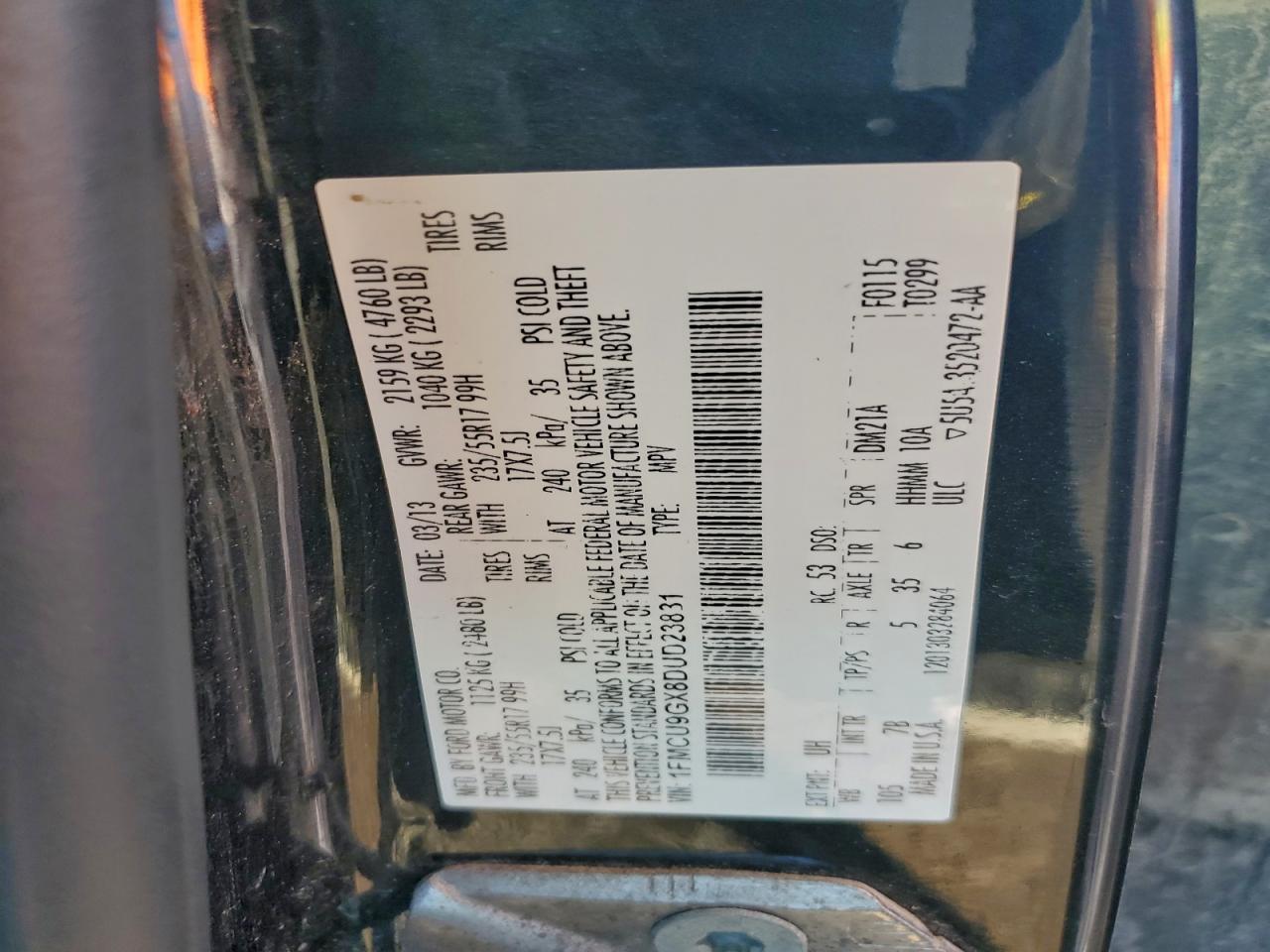 2013 FORD ESCAPE