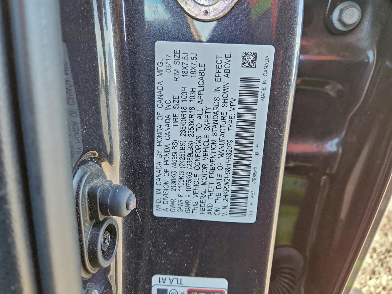 2017 HONDA CR-V