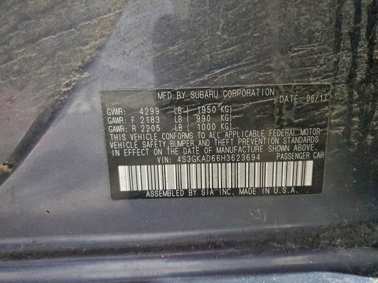 2017 SUBARU IMPREZA