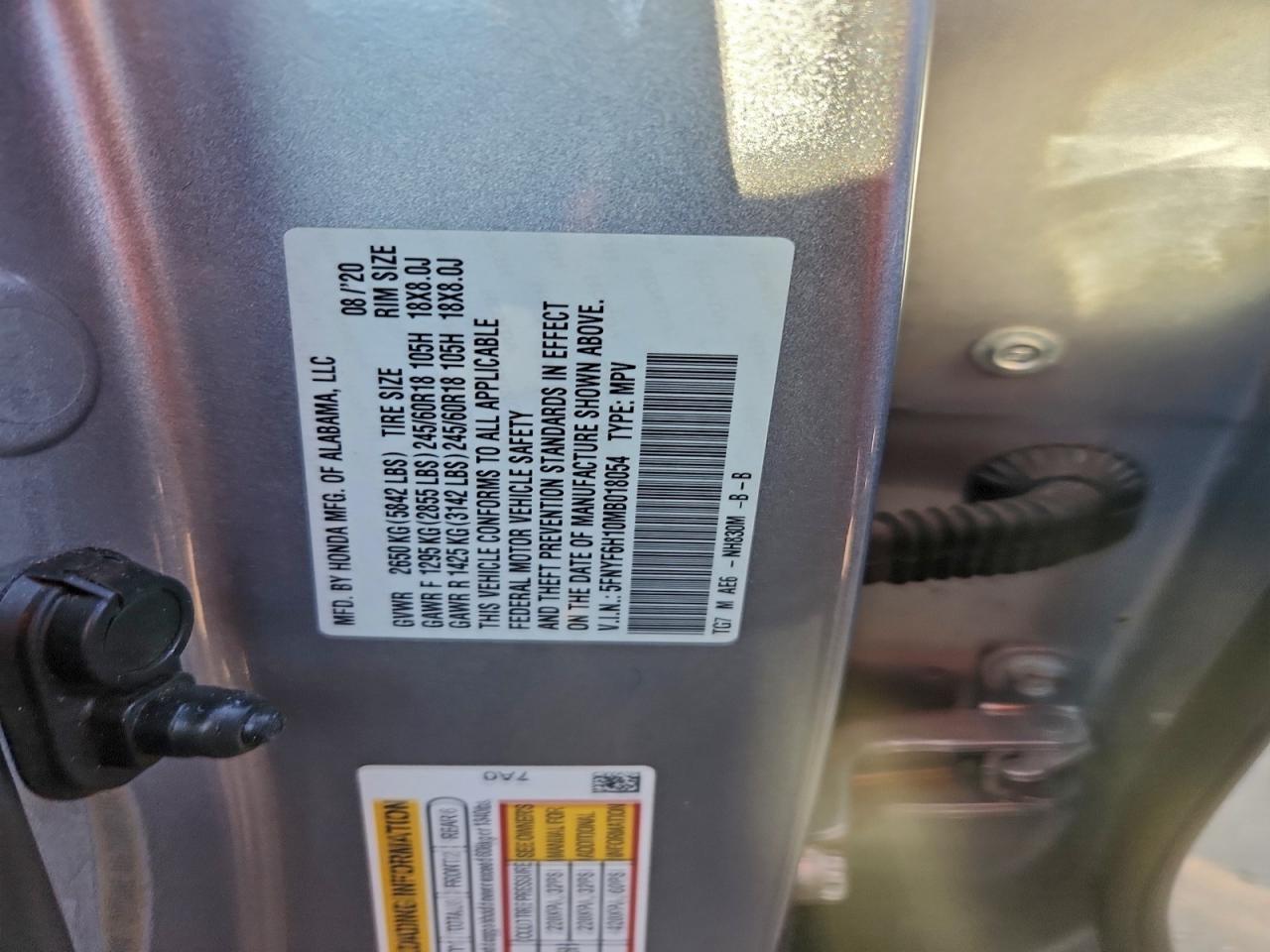 2021 HONDA PILOT
