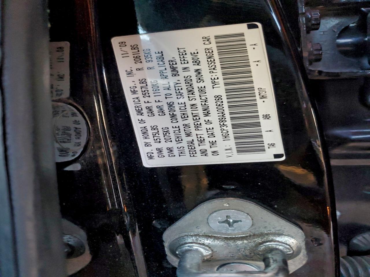 2010 HONDA ACCORD