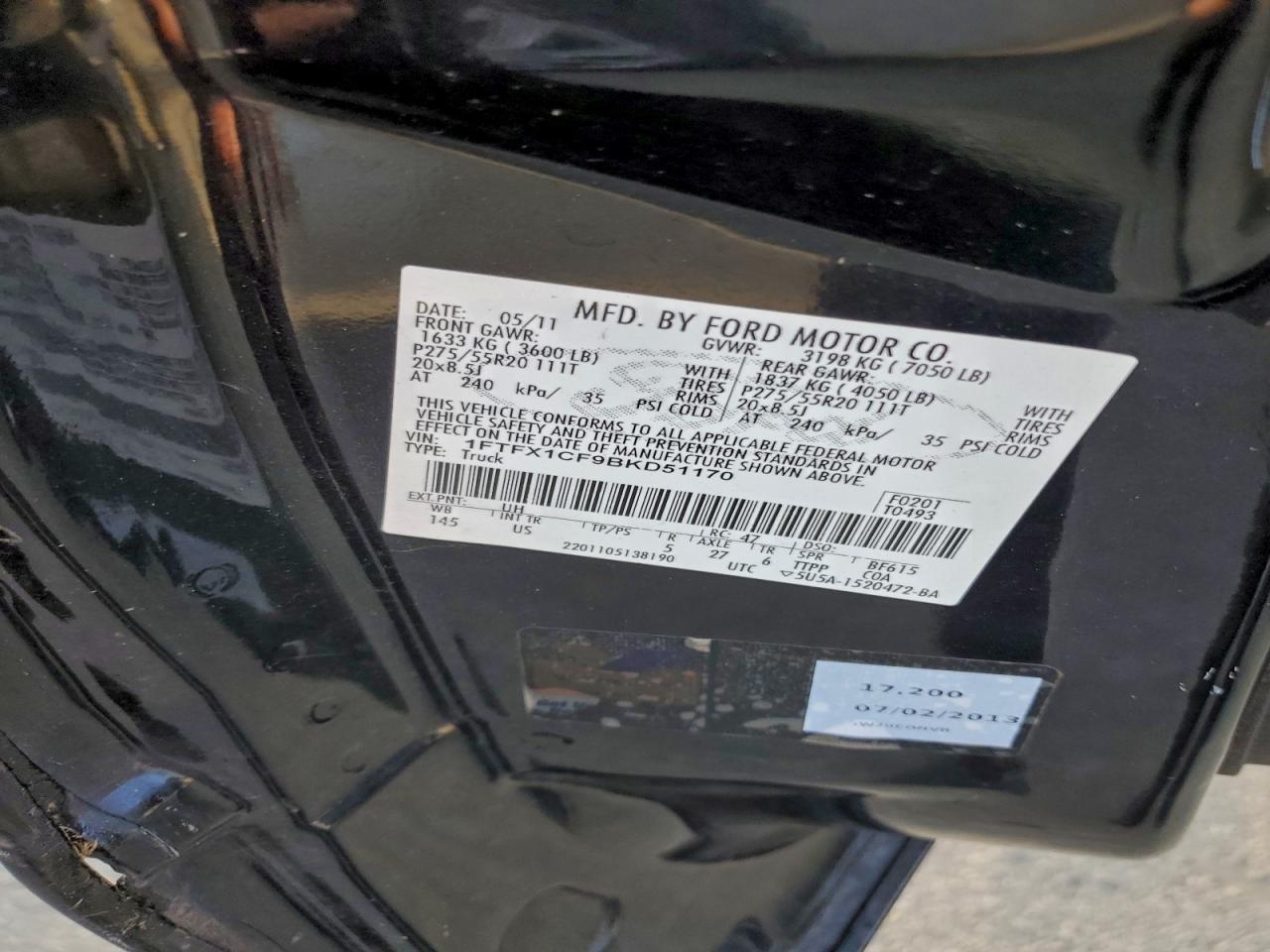 2011 FORD F-150