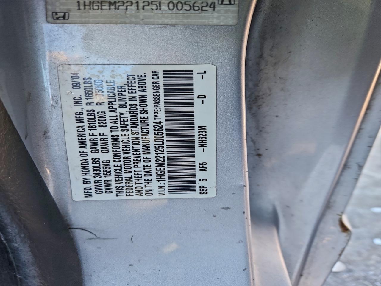 2005 HONDA CIVIC