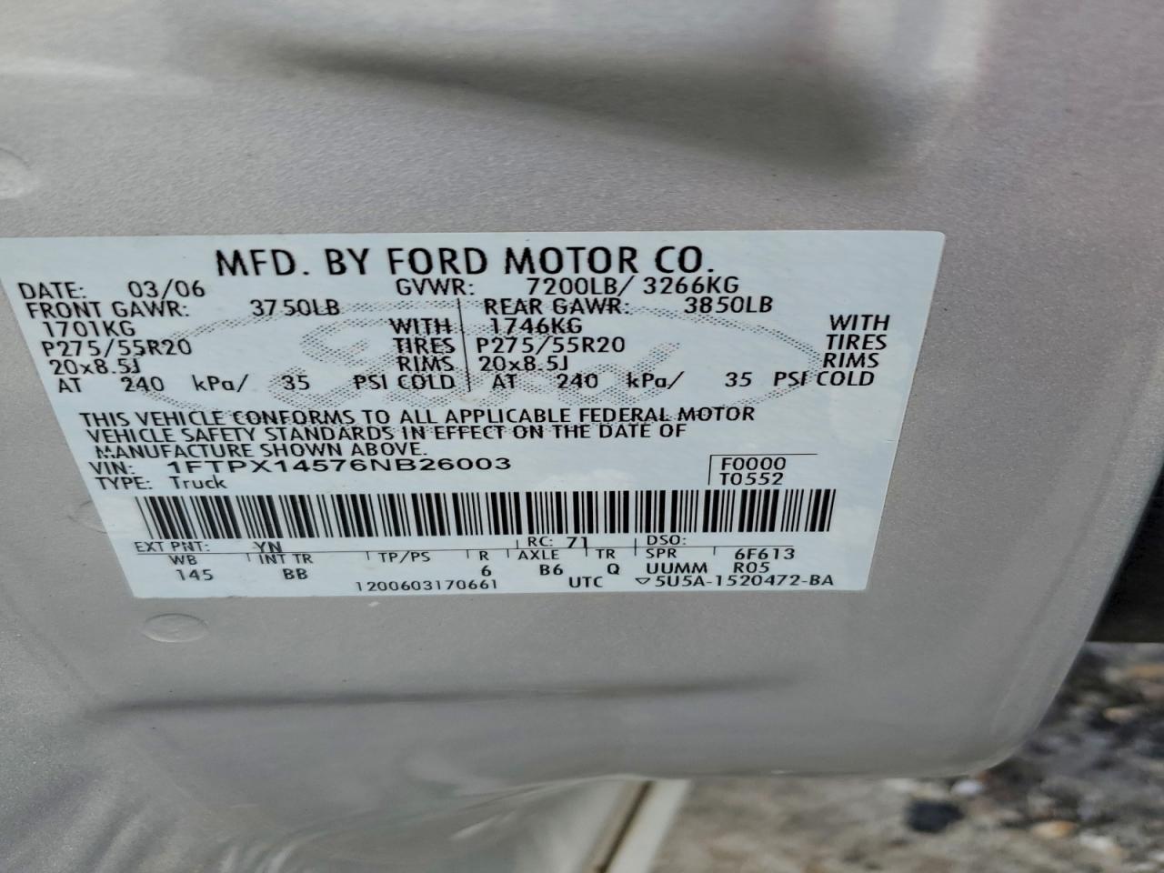 2006 FORD F-150