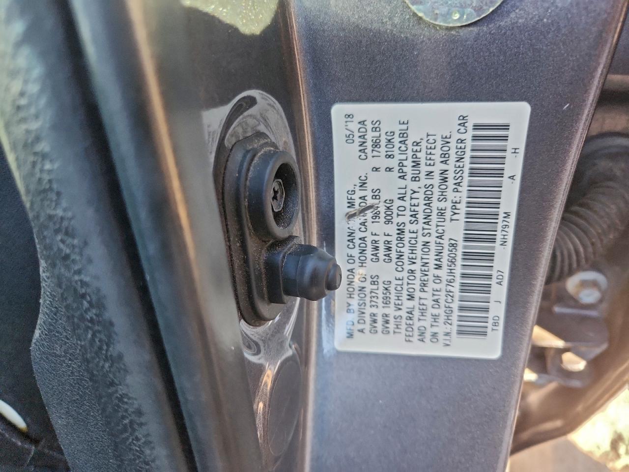 2018 HONDA CIVIC