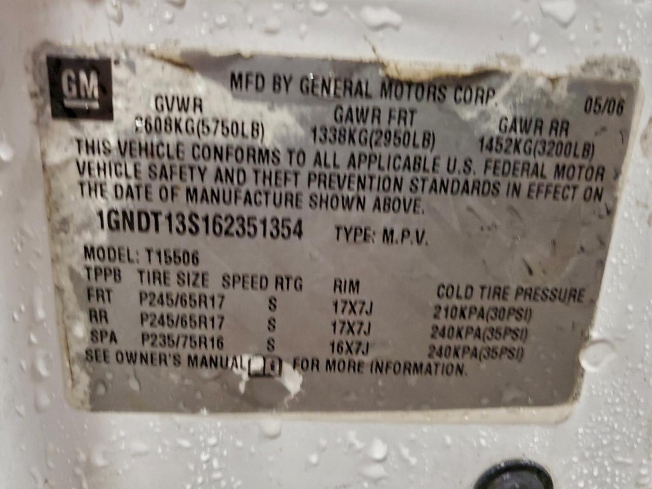 2006 CHEVROLET Trailblazer